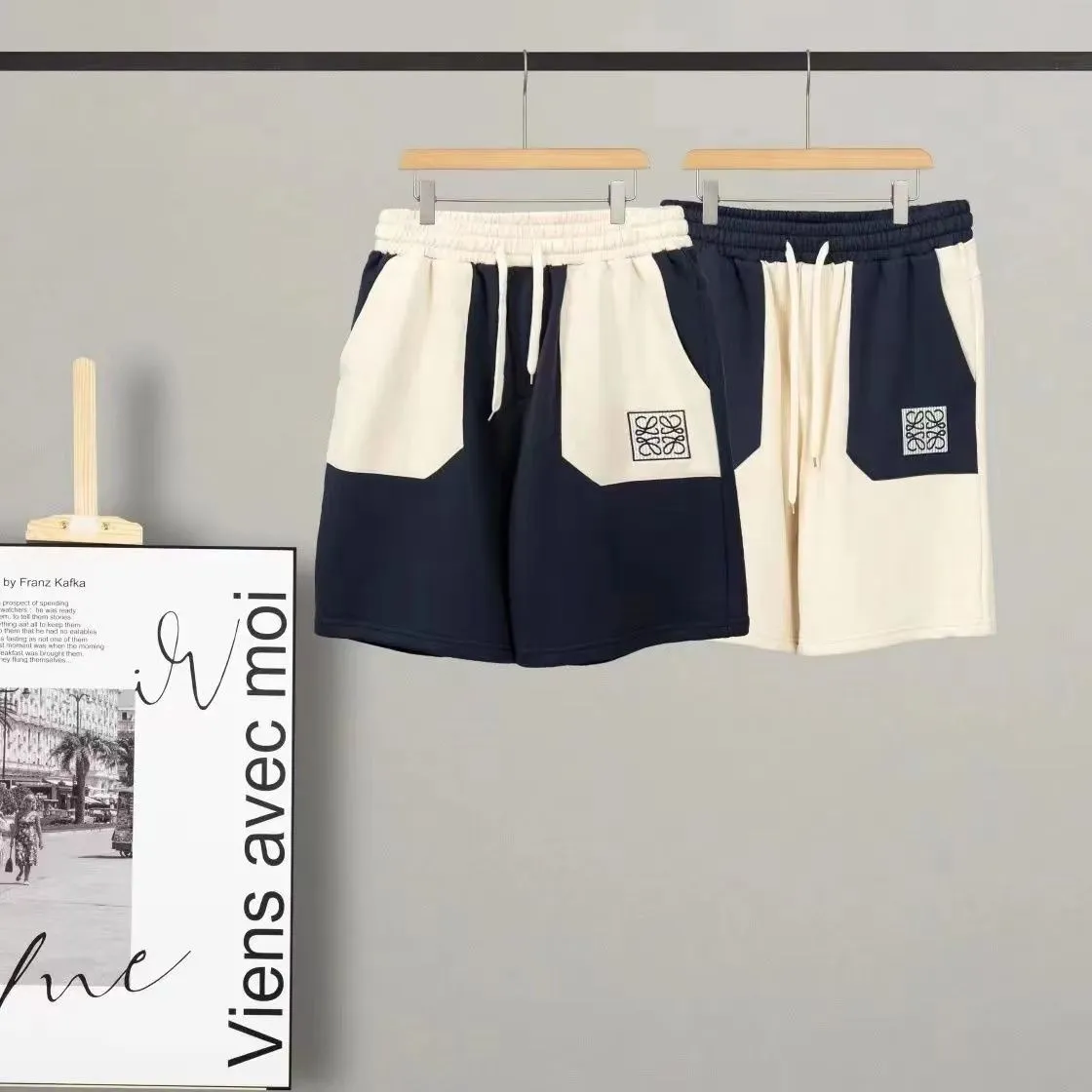 【M-4XL】今季大注目 シンプル 切り替え 着心地良い 合わせやすい Vネック 着痩せ ショートパンツ