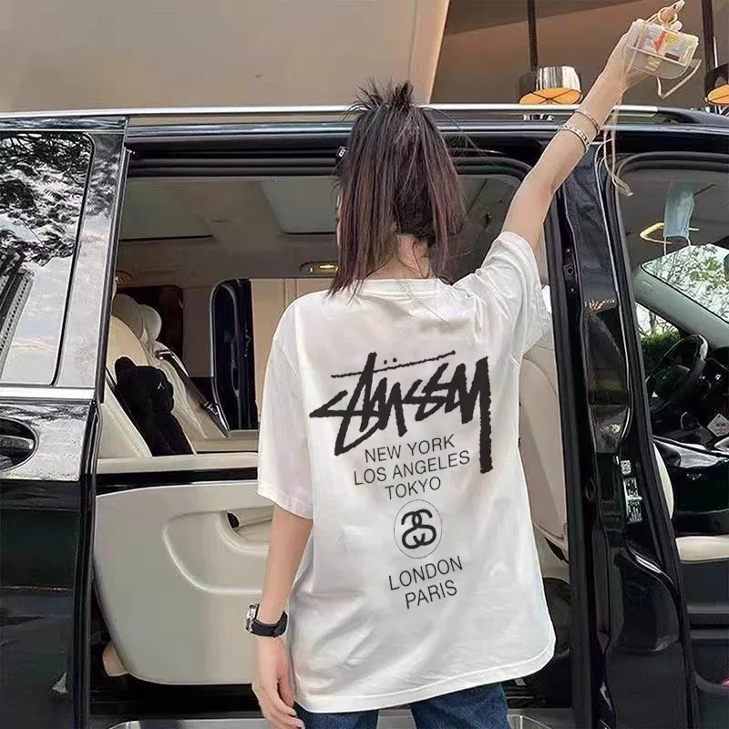 着回し力抜群 新品 夏 デザイン満点 合わせやすい プリント ファッション 無地 シャツ