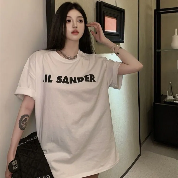 定番 シンプル アルファベット 着心地良い カジュアル ディリー oversize 半袖 Tシャツ
