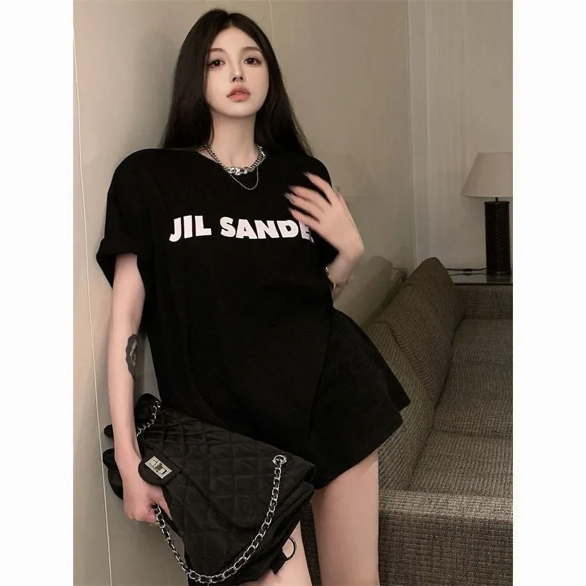 定番 シンプル アルファベット 着心地良い カジュアル ディリー oversize 半袖 Tシャツ