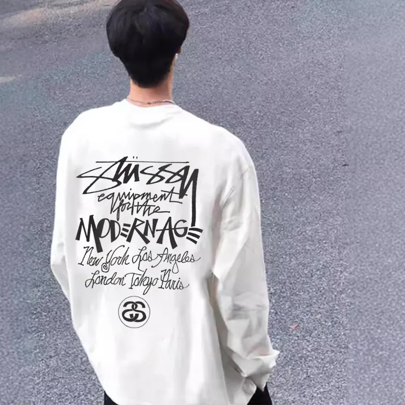 『S-2XL』人気爆発中 存在感 柔らかい スタイリッシュ トレンド リラックス 長袖 Tシャツ
