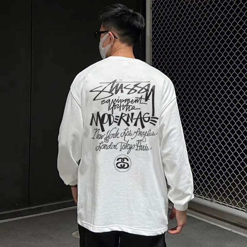 『S-2XL』人気爆発中 存在感 柔らかい スタイリッシュ トレンド リラックス 長袖 Tシャツ