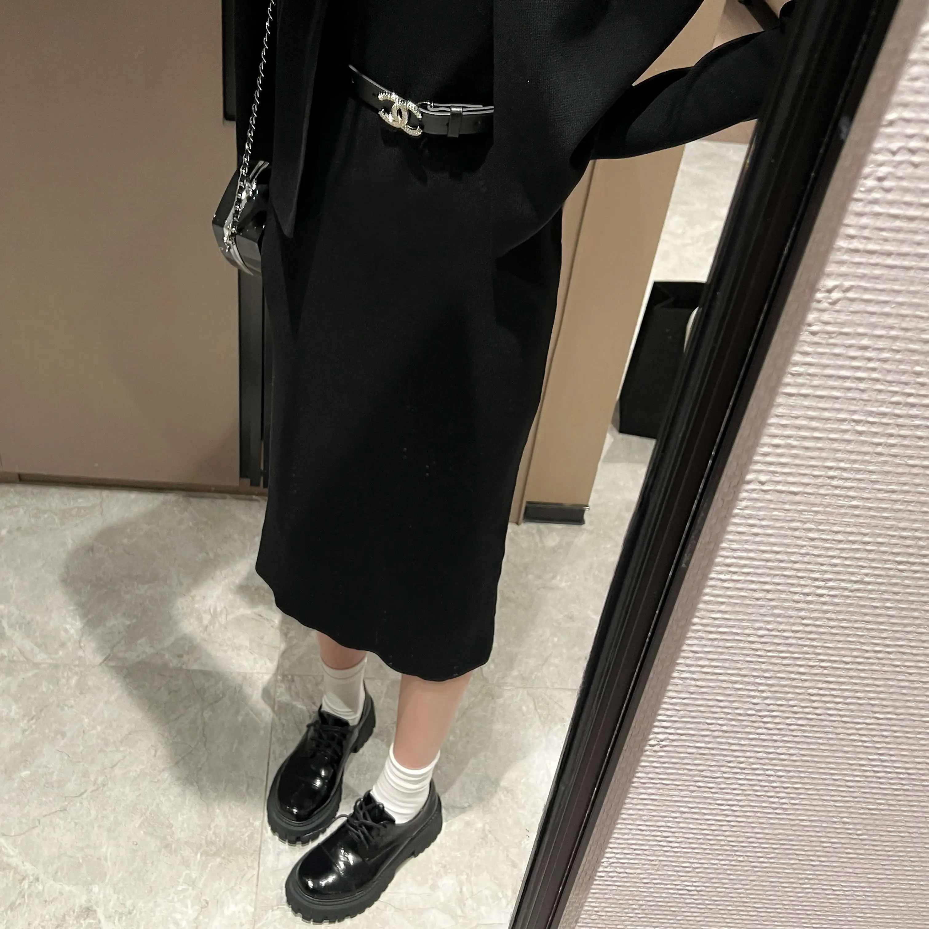 『S-L』セットアップ 高級感 着心地良い ファッション エレガント 無地 着瘦せ 快適 ワンピース＋アウター