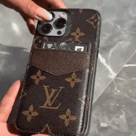 デザイン感 耐久性 カードホルダー付き高級iPhone用レザーケース - 2-in-1デザイン