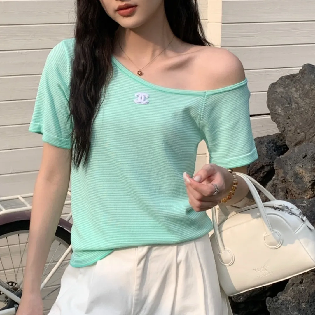 『フリーサイズ』優しい雰囲気 着回し最強 カラフル ロマンティック フレンチ スリム Tシャツ