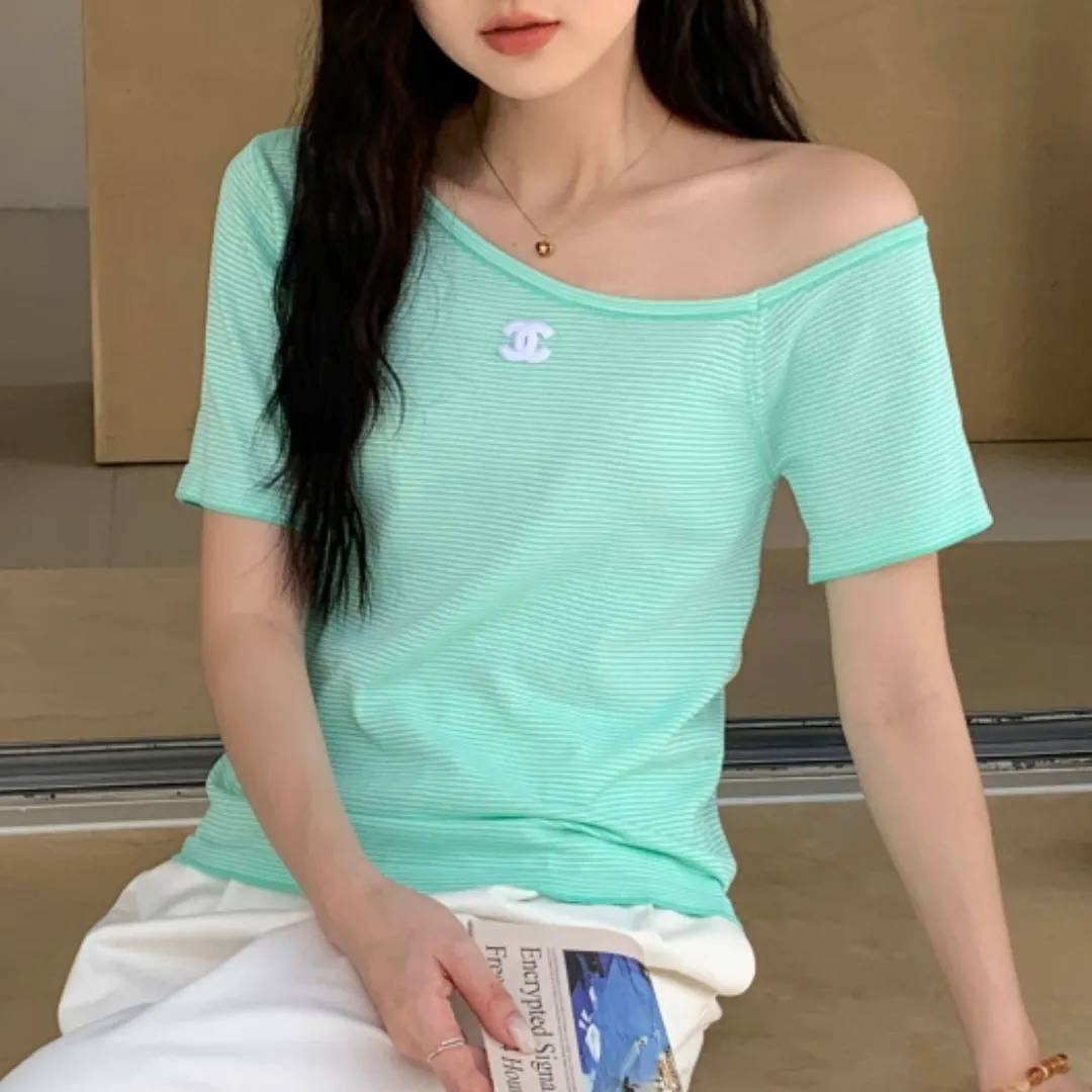 『フリーサイズ』優しい雰囲気 着回し最強 カラフル ロマンティック フレンチ スリム Tシャツ