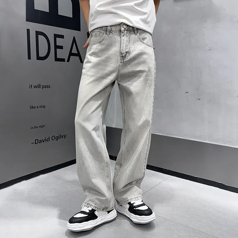 『M-3XL』 絶対流行 トレンド カジュアル シンプル 高品質 クラシック 合わせやすい 男性用ジーンズ
