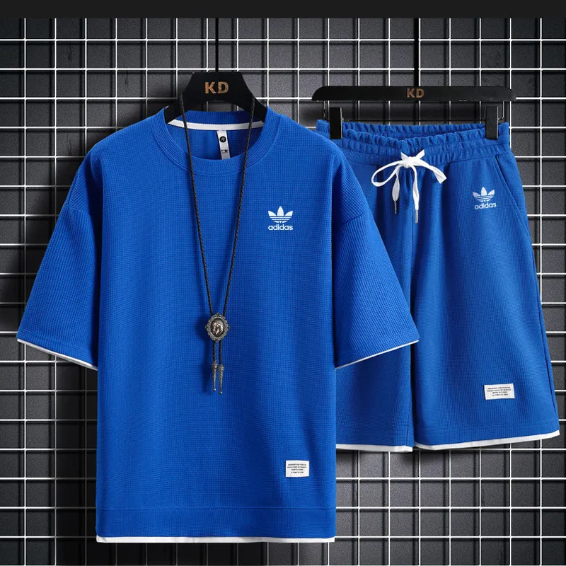 『S-3XL』好感度UP 最愛の一着 スタイリッシュ カジュアル アクティブ シンプル ショートパンツ Ｔシャツ セットアップ