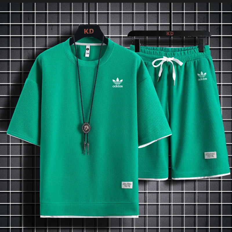 『S-3XL』好感度UP 最愛の一着 スタイリッシュ カジュアル アクティブ シンプル ショートパンツ Ｔシャツ セットアップ