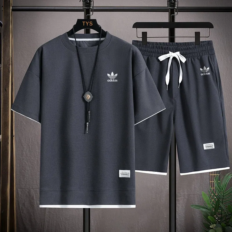 『S-3XL』好感度UP 最愛の一着 スタイリッシュ カジュアル アクティブ シンプル ショートパンツ Ｔシャツ セットアップ