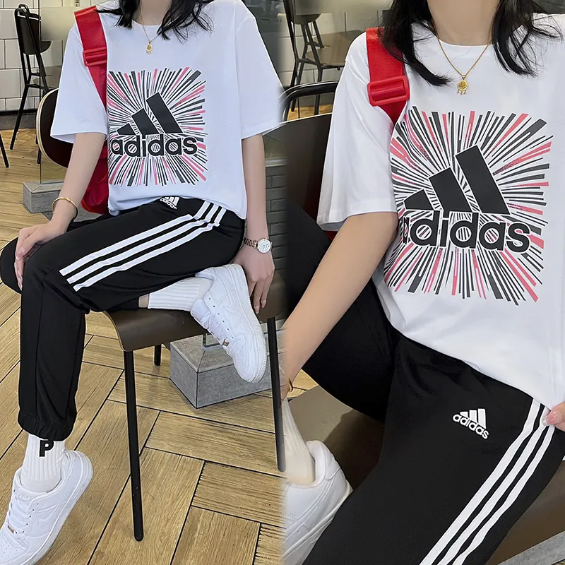 『 L-5XL』超お買い得 注目の 超絶人気 ラウンドネック パンツ Ｔシャツ セットアップ