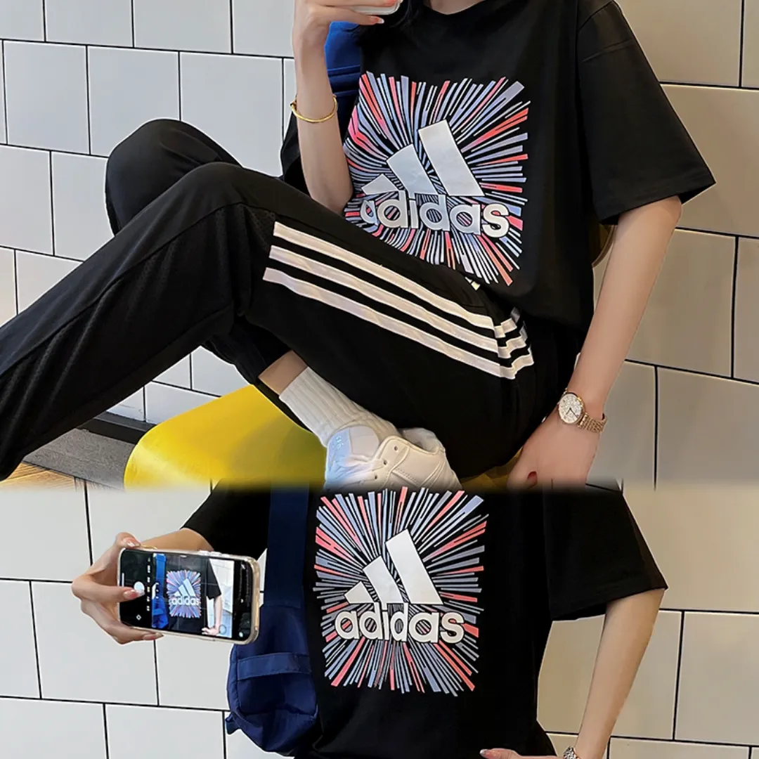 『 L-5XL』超お買い得 注目の 超絶人気 ラウンドネック パンツ Ｔシャツ セットアップ