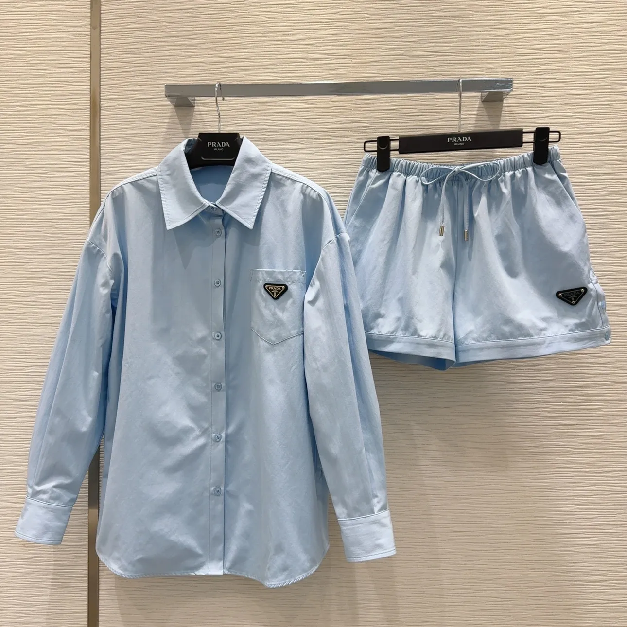 『S-L』話題沸騰中 NO.1人気 エレガント クール 軽量 通気性 ショートパンツ シャツ セットアップ
