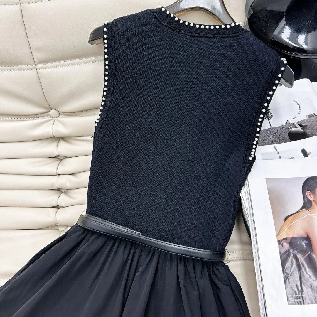 『S-L』オシャレ度UP 季節を先取り 高見えデザイン 切り替えデザイン Aライン ワンピース