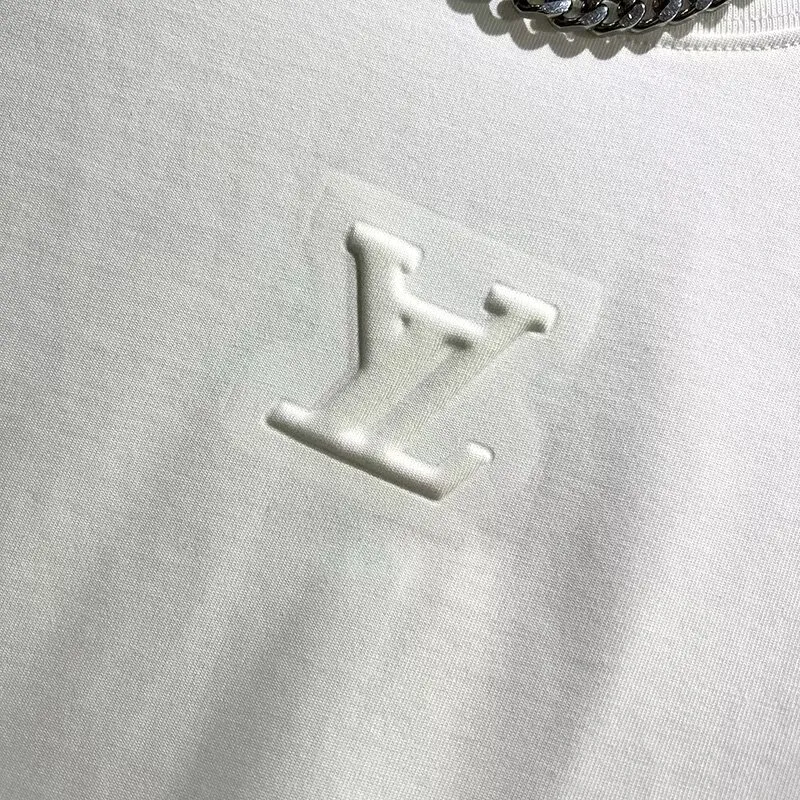 『M-4XL』メンズ 半袖 クルーネック おしゃれ ミニマル エンボス カジュアル トップス トレンド Tシャツ