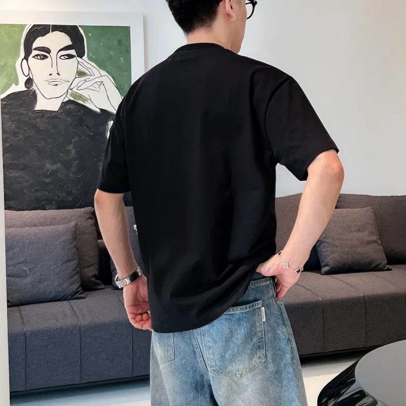 『S-4XL』大好評 ファッション 上質な肌ざわり シンプルながら存在感あるシルエットＴシャツ