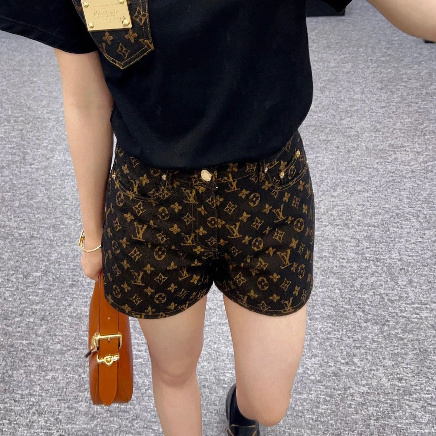 『S-XL』カジュアル ルーズ バランス 魅力 高級 格調 ジャカード デニム ショートパンツ