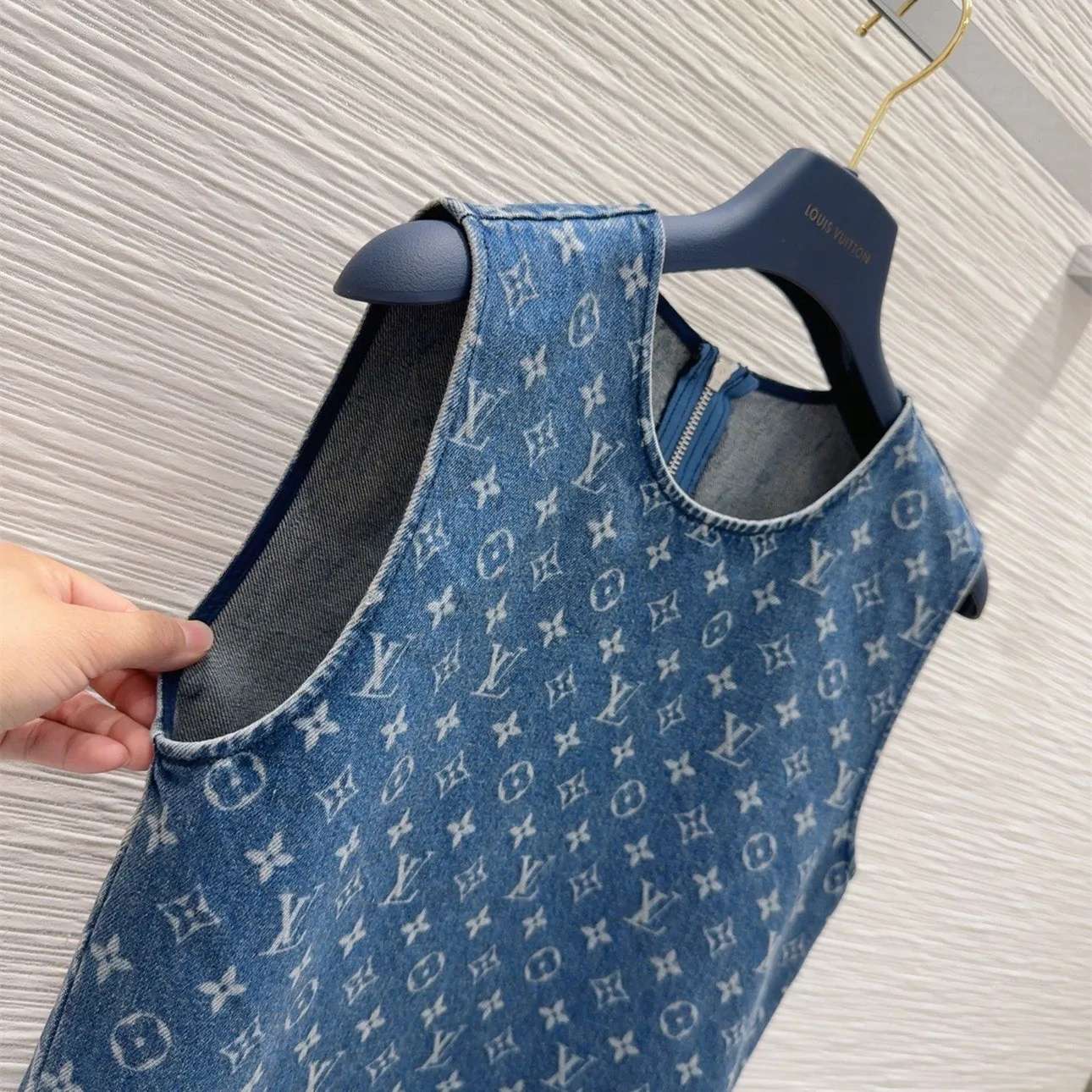 『S-L』超 おしゃれ 新作 デニム 個性 クール 爽やか テクスチャー 繊細 綿 感 ナチュラル ワンピース