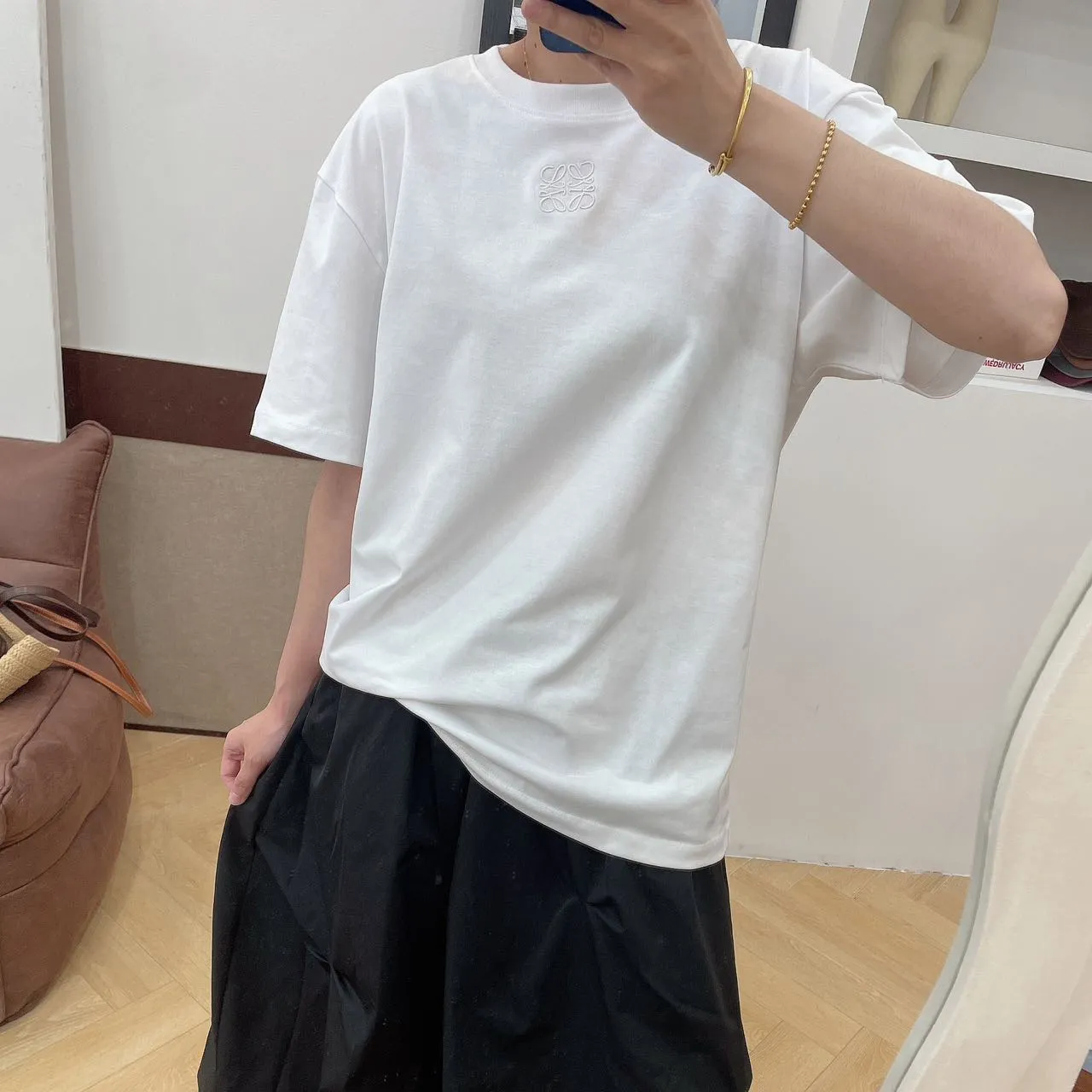 『S-4XL』合わせやすい おすすめ 大人らしい カジュアル クラシックシンプル 刺繍Ｔシャツ