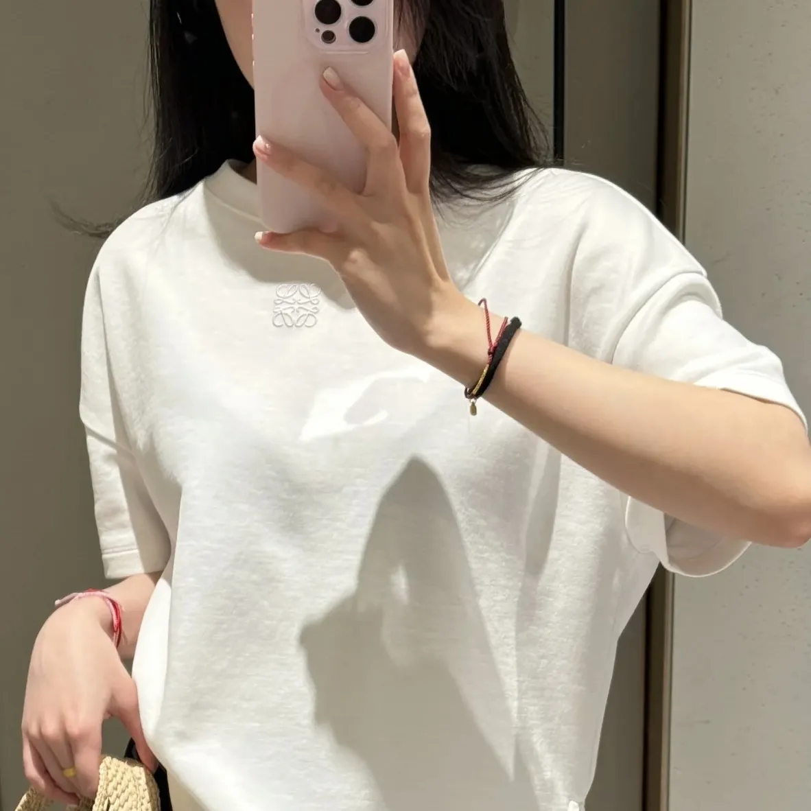 『S-4XL』合わせやすい おすすめ 大人らしい カジュアル クラシックシンプル 刺繍Ｔシャツ