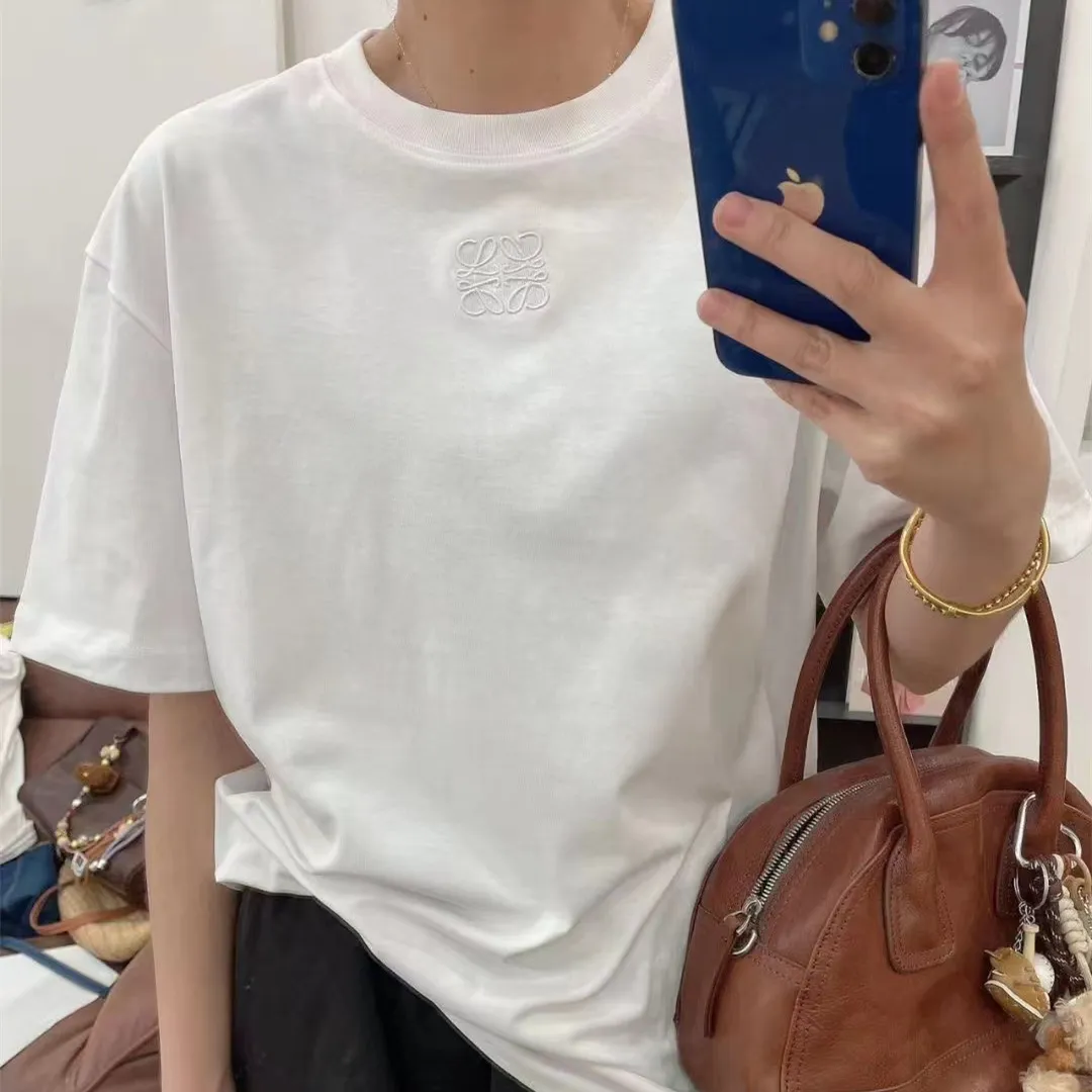 『S-4XL』合わせやすい おすすめ 大人らしい カジュアル クラシックシンプル 刺繍Ｔシャツ