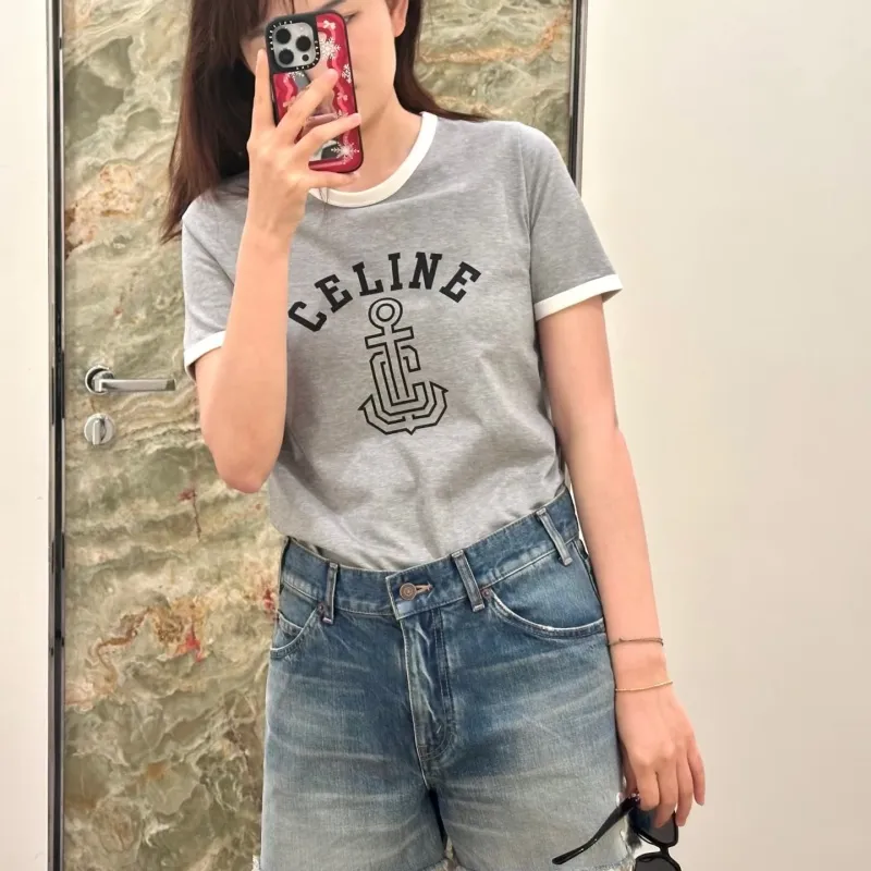 『S-L』カジュアル おしゃれ デイリー着 吸汗速乾 通気性良フレンチクルー風 夏用半袖トップス