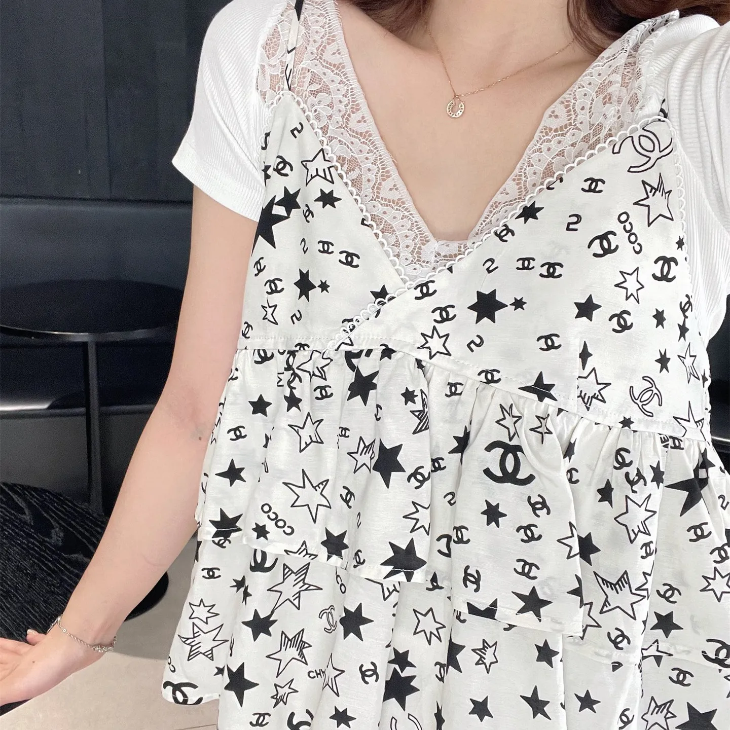 『S-L』新作  レトロ おしゃれ ユニーク クール 夏 コーデ ヴィンテージ 系 カラー ブロック ストラップ ストライプ パンツ