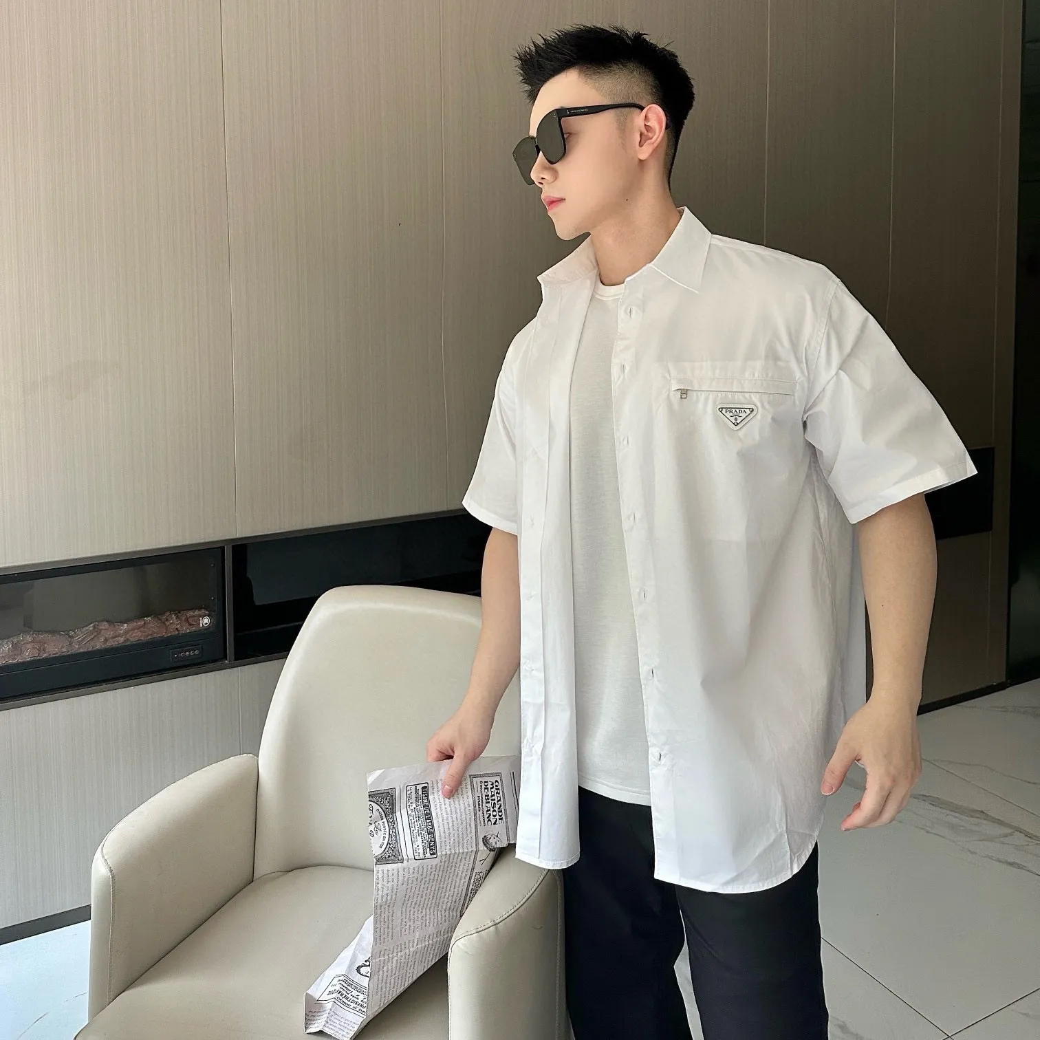 『S-XL』デイリー使いに最適 トレンド最先端 洗練されたデザイン トレンディ 夏らしい シャツ