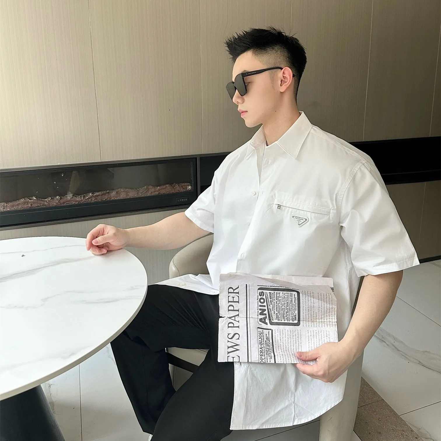 『S-XL』デイリー使いに最適 トレンド最先端 洗練されたデザイン トレンディ 夏らしい シャツ
