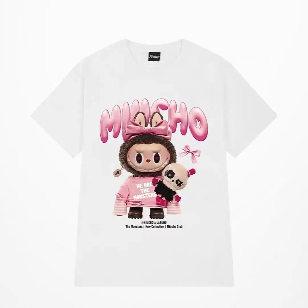 『S-4XL』今季も大流行 大好評 人気上昇中 カジュアル 可愛い カートゥーンプリント レデイーズメンズ Ｔシャツ