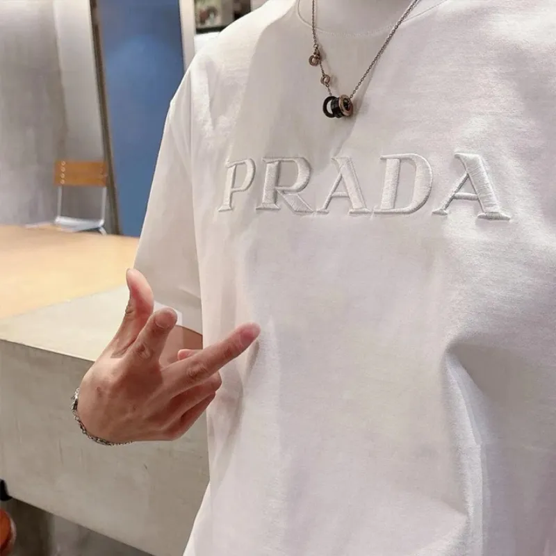 『S-4XL』超人気商品ファッション  シンプル 高品質 着心地良い フィット感日常刺繍Ｔシャツ