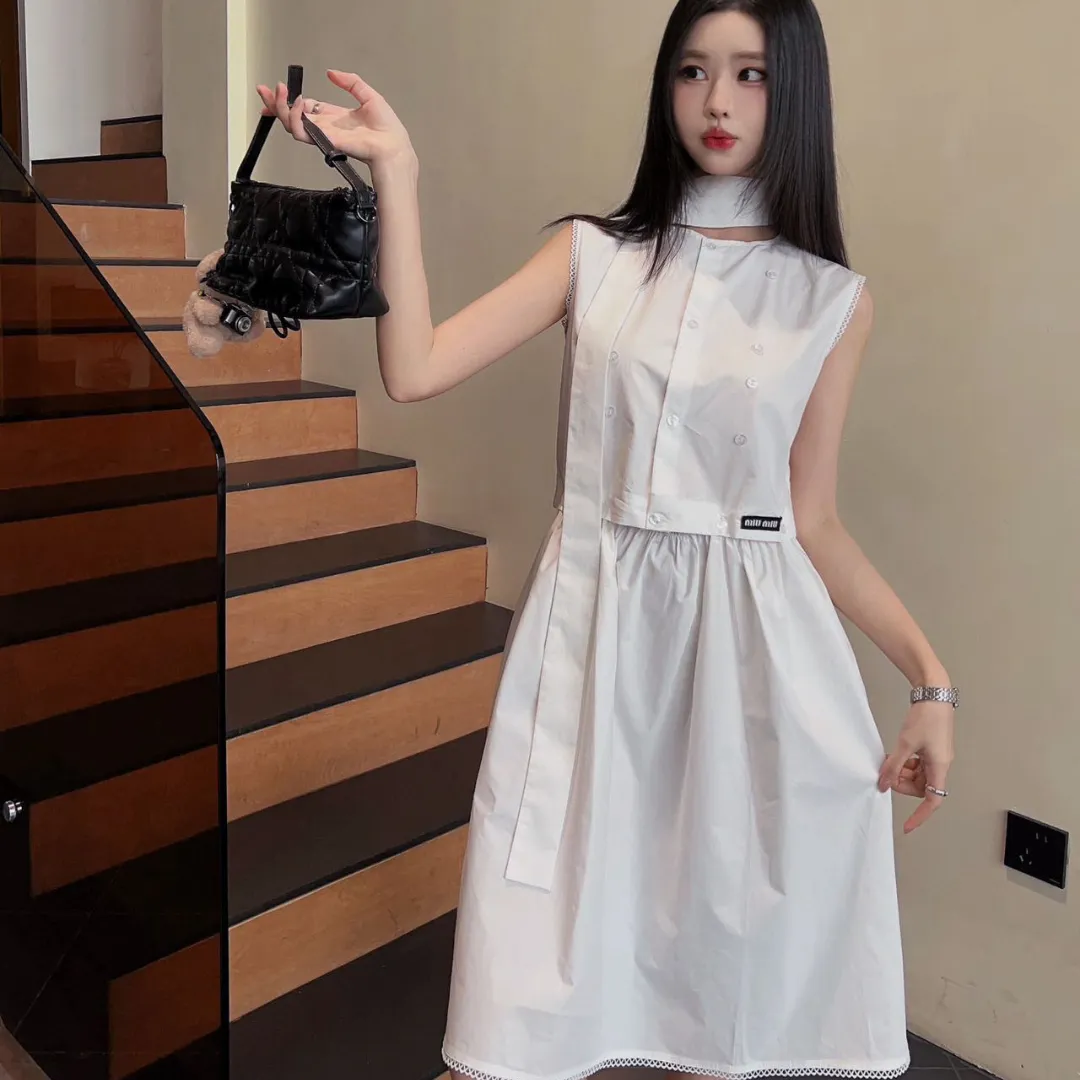 『S-L』超人気商品 絶対欲しい ラウンドネック スウィートおしゃれ  カジュアル ワンピース