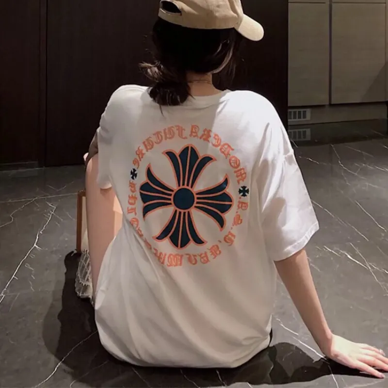 『M-L』今季も大流行 組み合わせやすい クール ラウンドネック プリント Ｔシャツ