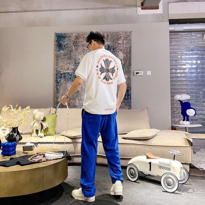 『M-L』今季も大流行 組み合わせやすい クール ラウンドネック プリント Ｔシャツ