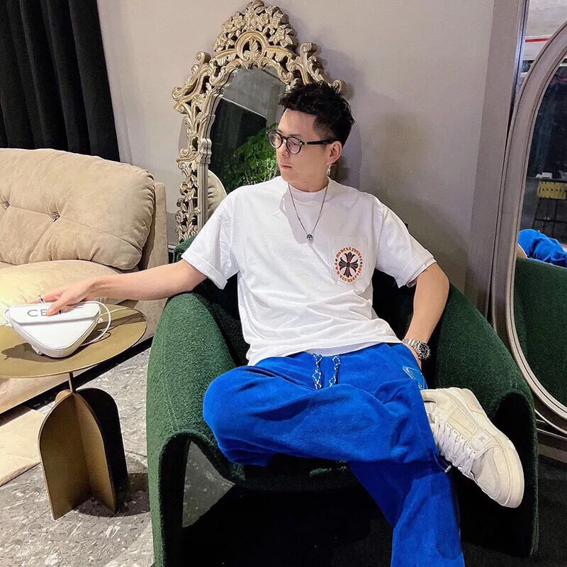 『M-L』今季も大流行 組み合わせやすい クール ラウンドネック プリント Ｔシャツ