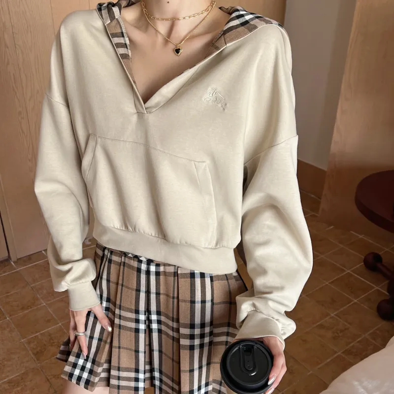 『S-L』超人気商品 質感のいい モード フード付き プリーツ チェック柄 セットアップ