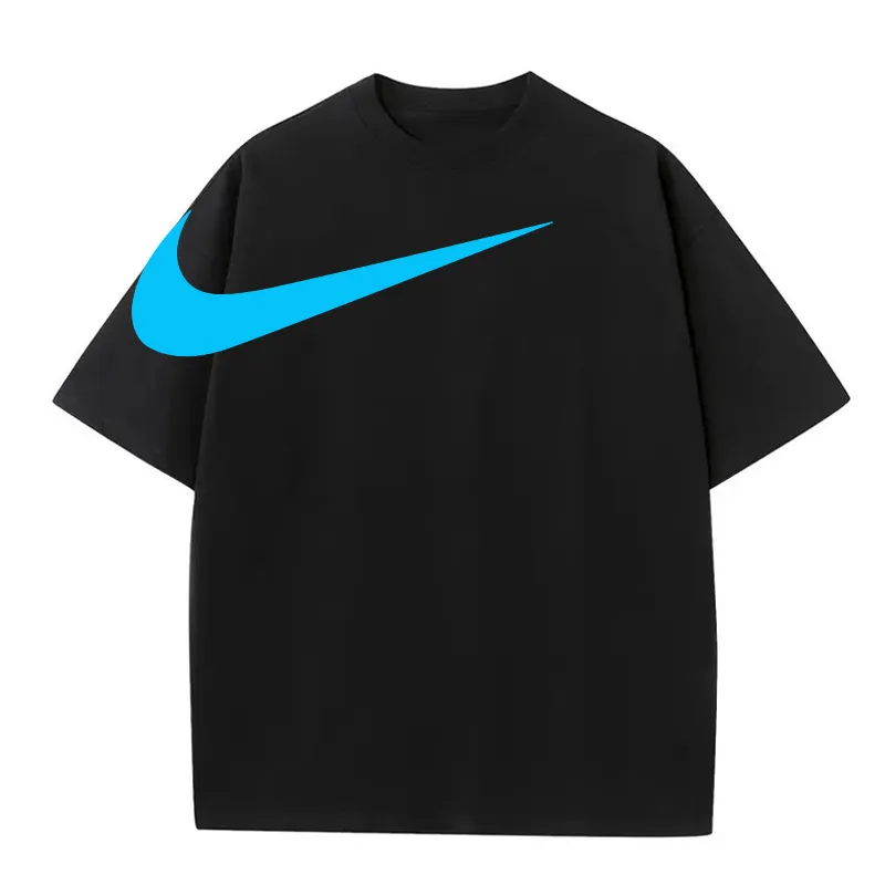 スポーツ 日常 シンプル プリント ラウンドネック 半袖 男女限らず ゆったり 夏 Ｔシャツ