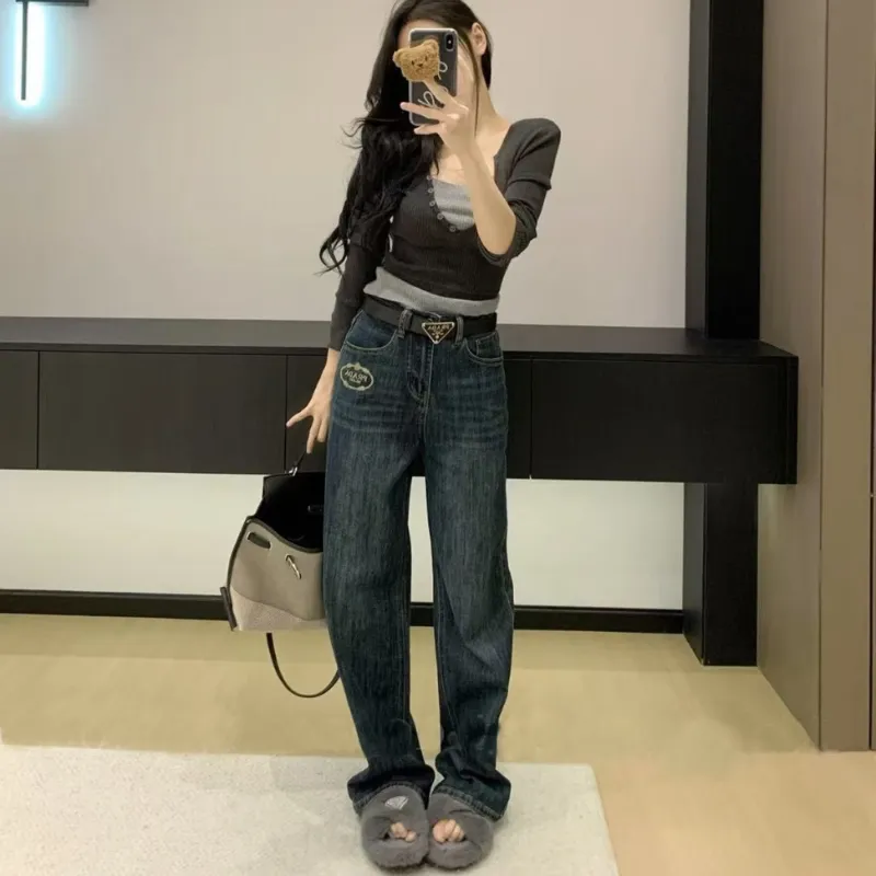 『S-XL』 目立つ おすすめ 好感度100％ ファッション フェミニン デニム パンツ
