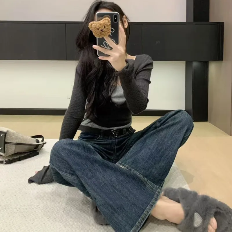 『S-XL』 目立つ おすすめ 好感度100％ ファッション フェミニン デニム パンツ
