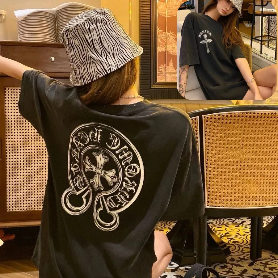 お手頃価格 着瘦せ シンプル ファッション プリント 夏 オーバーサイズ 合わせやすい Ｔシャツ