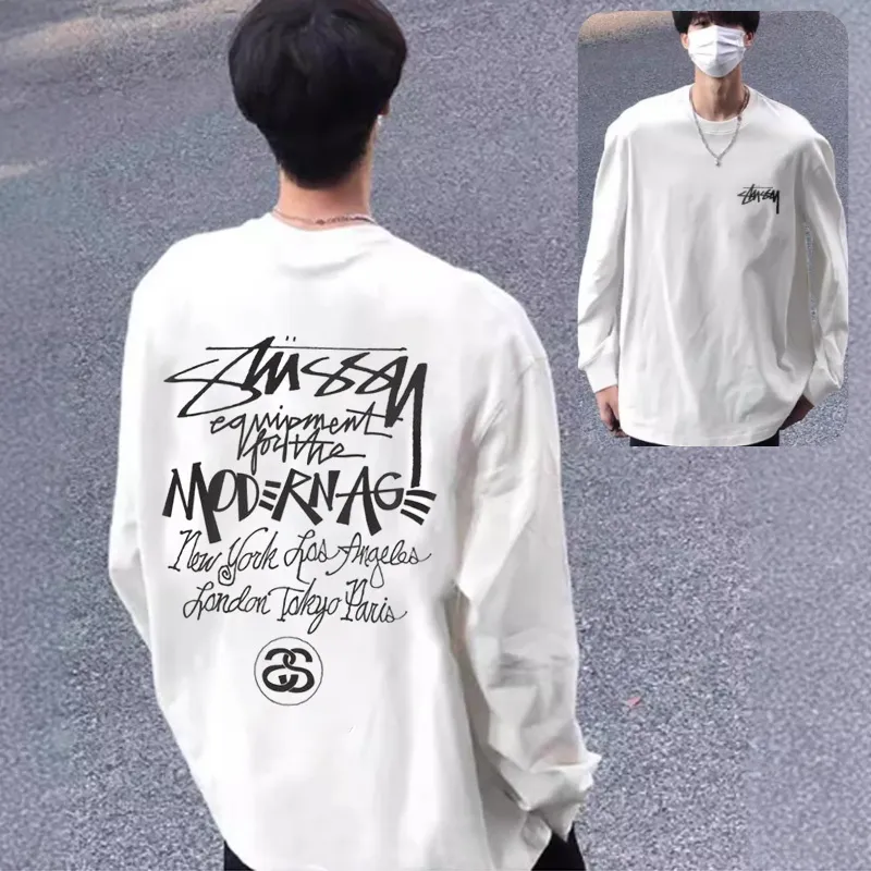『S-2XL』人気爆発中 存在感 柔らかい スタイリッシュ トレンド リラックス 長袖 Tシャツ