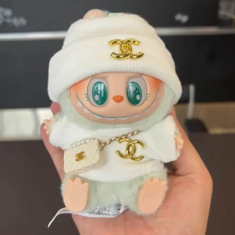 元気いっぱい 可愛い 繊細 labubuぬいぐるみペンダント服 人形を含まない