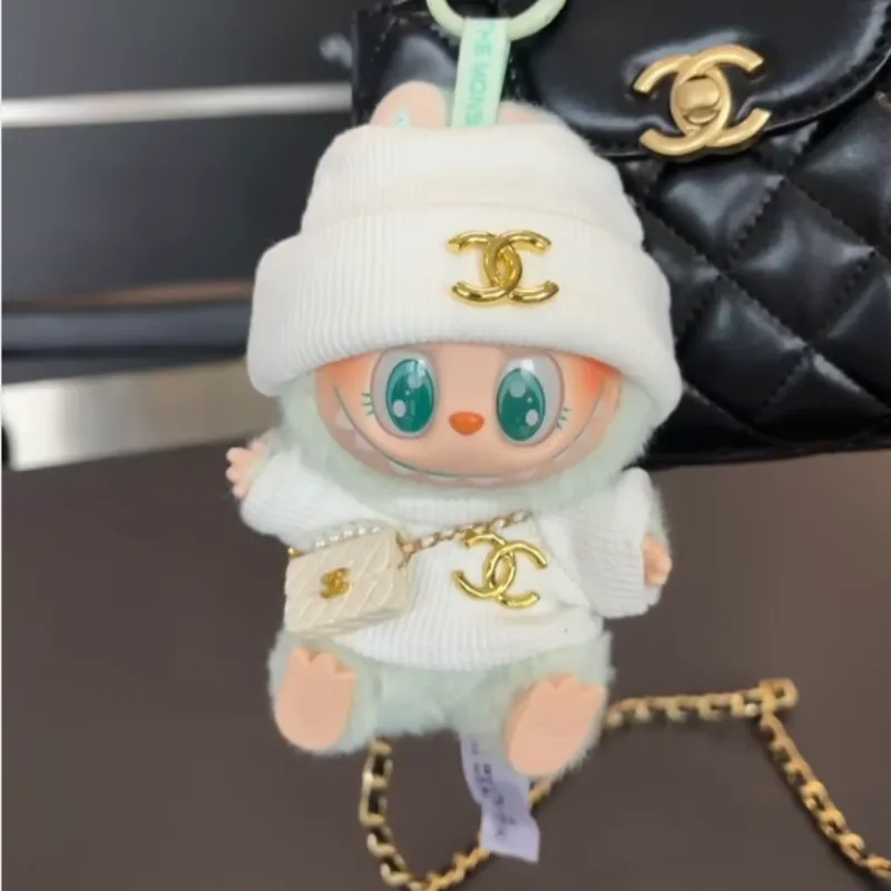 元気いっぱい 可愛い 繊細 labubuぬいぐるみペンダント服 人形を含まない