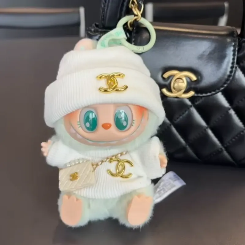 元気いっぱい 可愛い 繊細 labubuぬいぐるみペンダント服 人形を含まない