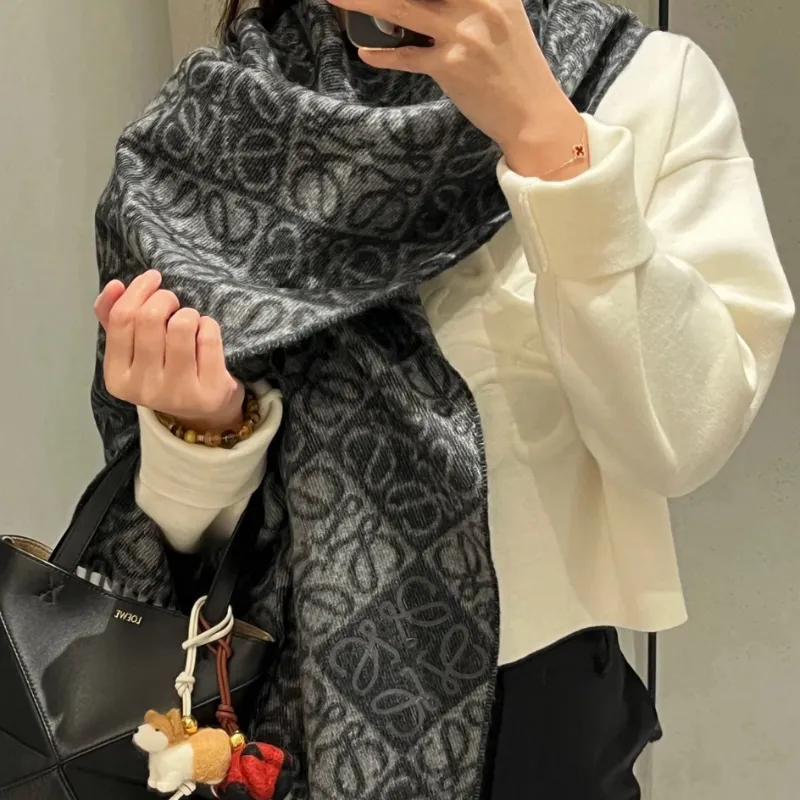 気質満点 おすすめ 魅力的  ファッション プリント 男女兼用 暖かい ウール 柔らかい スカーフ