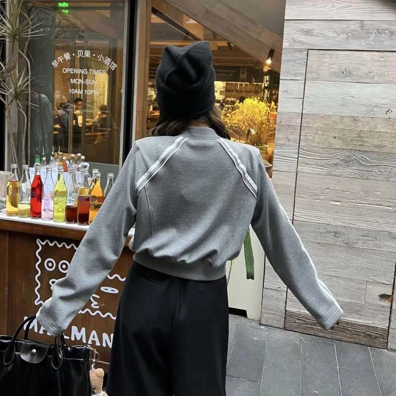 『S-L』話題沸騰中 気質満点 取り入れたい おしゃれ シンプル  ジッパー アウター