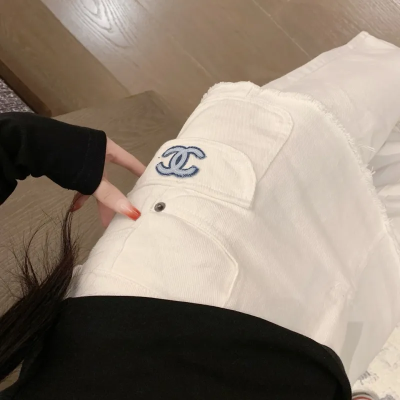 『S-L』絶対流行 大好評 トレンド レイヤード デニム ジーンズ