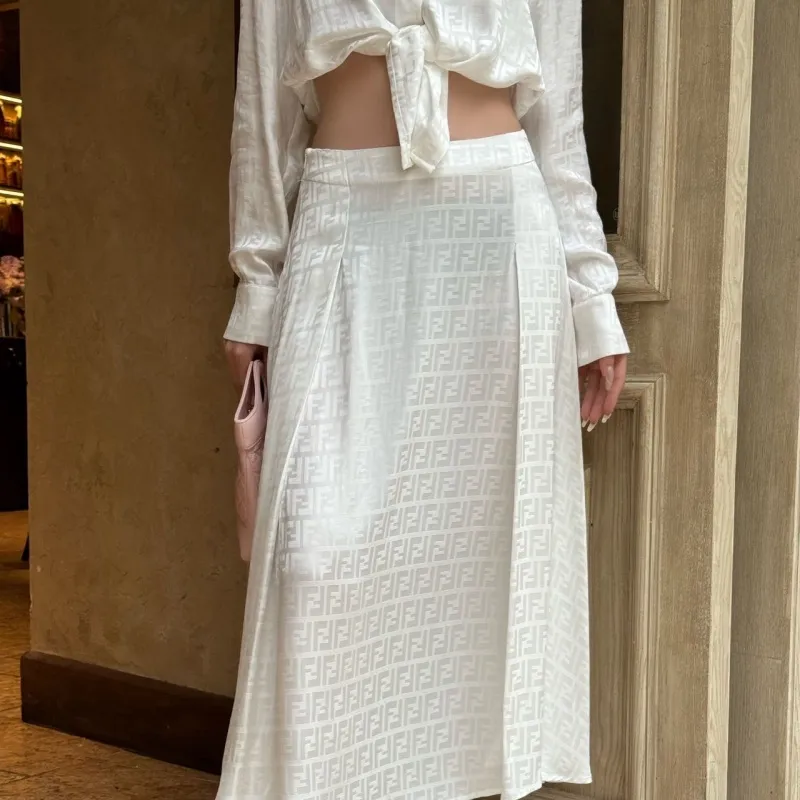 『S-L』人気上昇中 美人度アップ シンプル 折り襟 ジャカード セットアップ