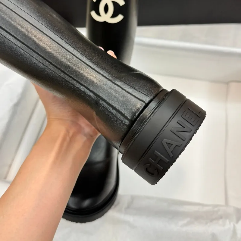 『225-250』おすすめ 目立つ 気質満点 ファッション  丸トゥ フラットヒール ブーツ