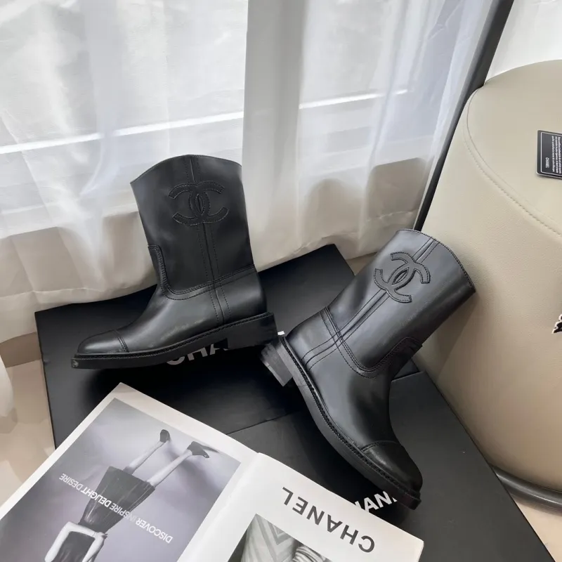 『225-250』好感度UP 元気いっぱい シンプル フラットヒール ミッドブーツ